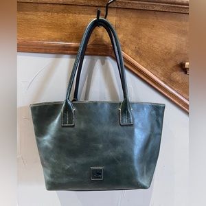 Green Dooney and Burke Florentine Tote Bag Purse